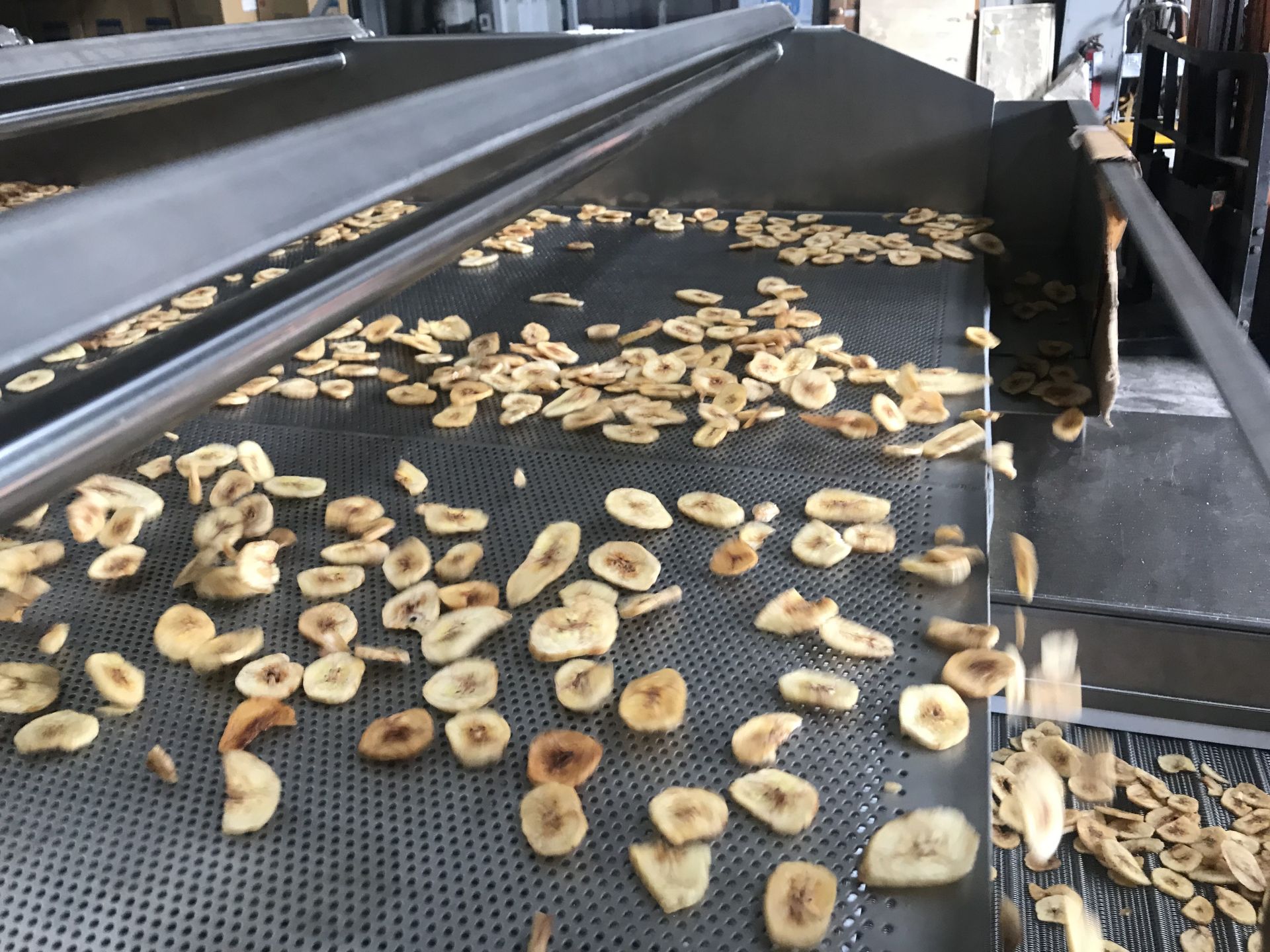 Ligne de production de chips de banane