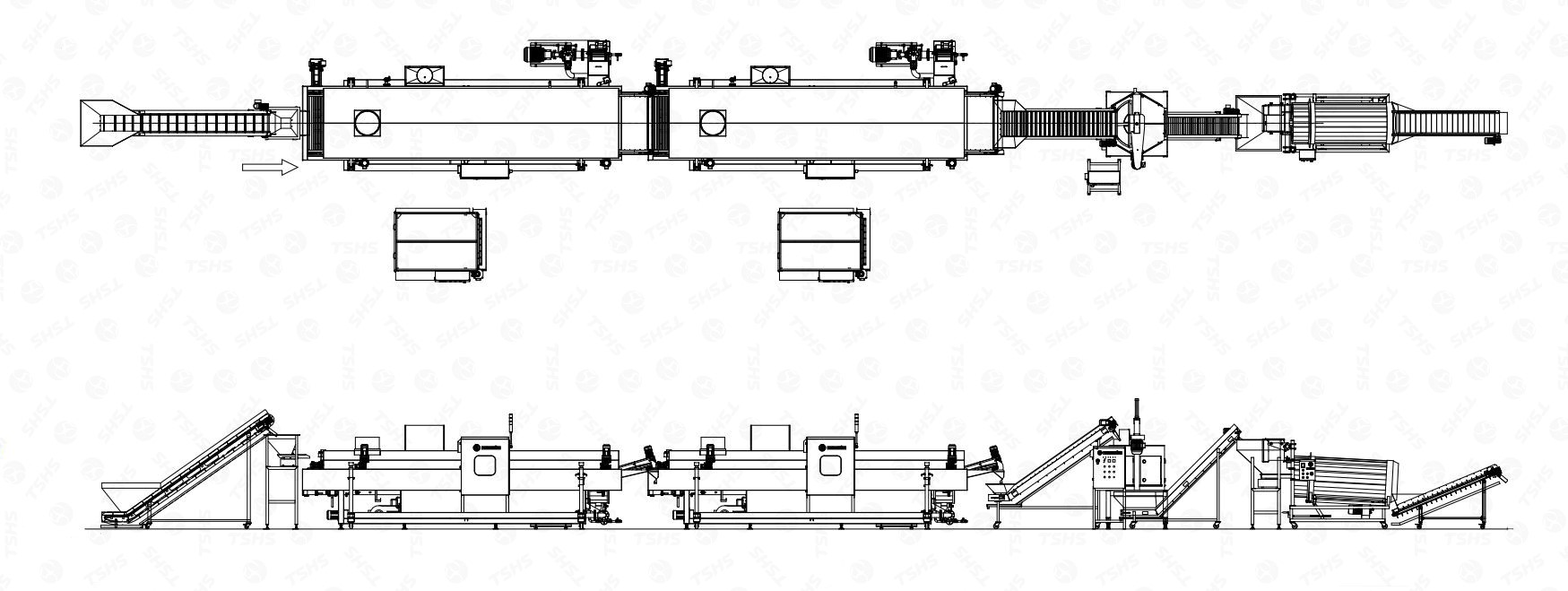 bố trí dây chuyền sản xuất đậu xanh