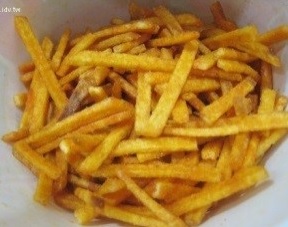 línea de producción de papas fritas